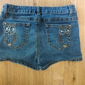 Revolution size 14 owl denim shorts